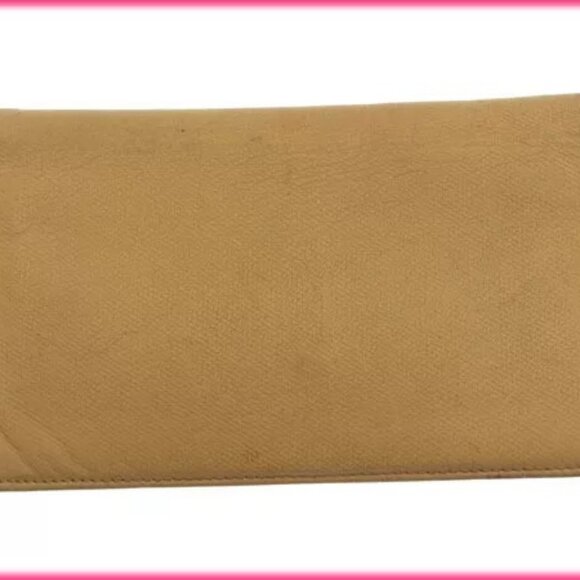 Chanel Wallet Purse Bifold Coco Button Beige Woman Authentic - Picture 7 of 12